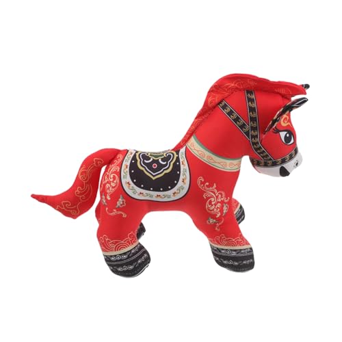 Alipis Chinesisches Pferd Plüschpuppe Weiches Stofftier mit Realistischem Design Glücksbringer und Neujahrs-Maskottchen Vielseitige Dekoration für Zuhause und Sammler Alipis Chinesisches Pferd Plüschpuppe Weiches Stofftier mit Realistischem Design Glücksbringer und Neujahrs-Maskottchen Vielseitige Dekoration für Zuhause und Sammler von Alipis