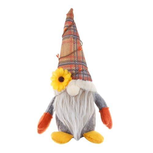 Alipis Danksagung Gnom Hase Zwerge Plüsch im Freien Gartendeko Herbst Pumpkin Decor Thanksgiving Dekoration Garden Decoration dekorative Puppe aus Stoff GNOME Puppenschmuck ABS von Alipis