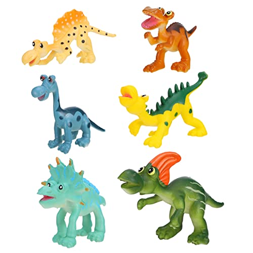 Alipis Dinosaurier-Modell-Set 6-teilig Künstliches Dinosaurier-Spielzeug Für Kinder Lernspielzeug Tieridentifikation Einzigartige Heimdekoration von Alipis
