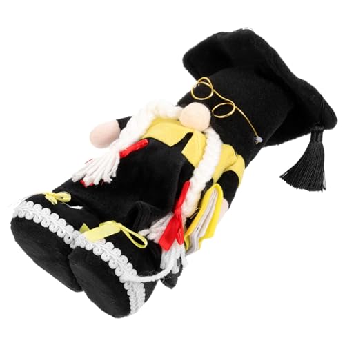 Alipis Doktorhut Puppe Abschluss Haushaltsbedarf Desktop Ornamente Puppenornament Tischornamente Gnomen Puppe Gnomen Schmuck Neuartige Puppenspielzeuge Stoff von Alipis