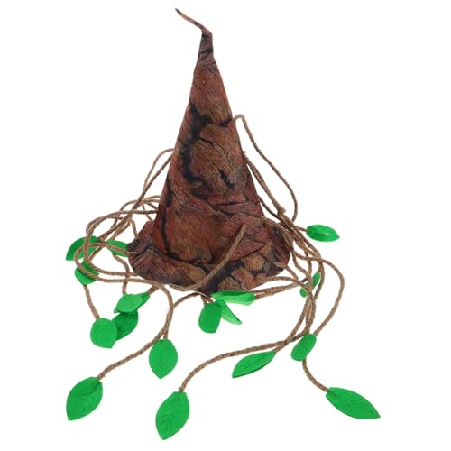Alipis Einzigartiger Blatt-kostümhut Mit Breiter Krempe Hexenhut Für Halloween Party Cosplay Alipis Einzigartiger Blatt-kostümhut Mit Breiter Krempe Hexenhut Für Halloween Party Cosplay von Alipis
