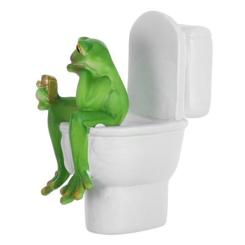 Alipis Frosch- -Statue Froschfiguren Schreibtisch-Ornament Einzigartige Mini-Frosch-skulptur Für Badezimmer- von Alipis
