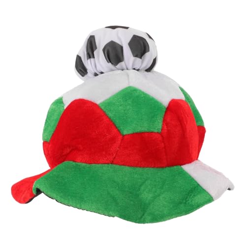 Alipis Fußball-Partyhüte Plüsch-Fußballhut Cheerleading-Weltfußballspiel-Feierhüte von Alipis