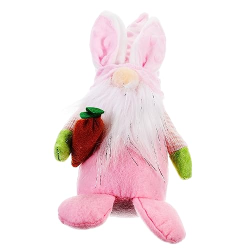 Alipis GNOME Kaninchen Puppe Dekofigur für Ostern Farbige Stofffigur ohne Gesicht Fröhliche Tischdekoration für Partys und Kreative Fotomotive von Alipis