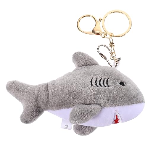 Alipis Hai - plüschschlüssel Beutel Tasche Tierschlüsselanhänger Autoschlüsselkette Hai Schlüsselanhänger Halter Hai - Plüsch Schlüsselanhänger Netter Schlüsselbund Zinklegierung von Alipis