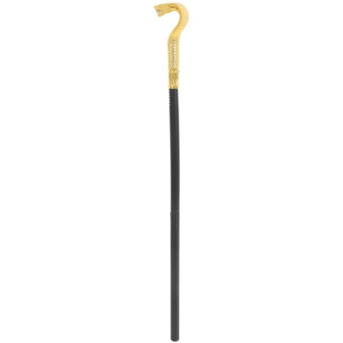 Alipis ÄGyptischer Schlangenkopf Gehstock, 2 StäBe + 1 Schlangenkopf, 81 cm, Perfekt FüR Halloween KostüM Und BüHnenauftritte von Alipis