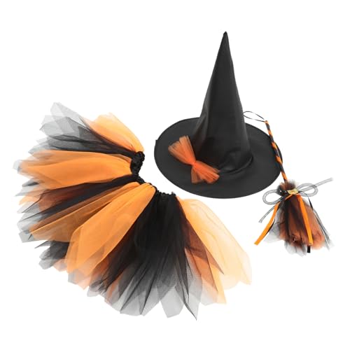 Alipis Halloween Kostümset Hexe Teilig mit Hut Kleid und Besen für Lustige Rollenspiel Requisiten für Halloween Feiern und Cosplay Partys Alipis Halloween Kostümset Hexe Teilig mit Hut Kleid und Besen für Lustige Rollenspiel Requisiten für Halloween Feiern und Cosplay Partys von Alipis