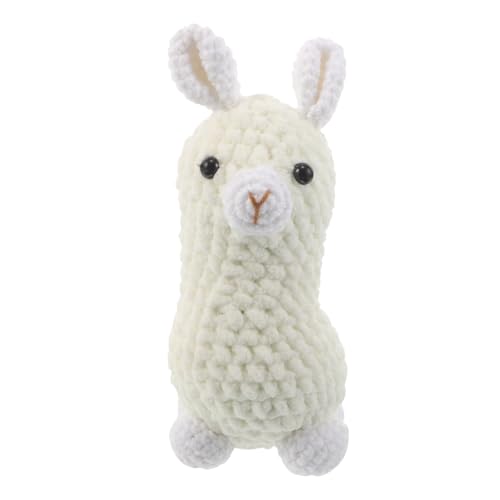 Alipis Handgefertigter Gehäkelter Alpaka-anhänger Leichter DIY Schlüsselanhänger und Rucksack-Charm Stabile Strickfigur Vielseitig als Accessoire für Reise Büro und Alltag Geeignet von Alipis