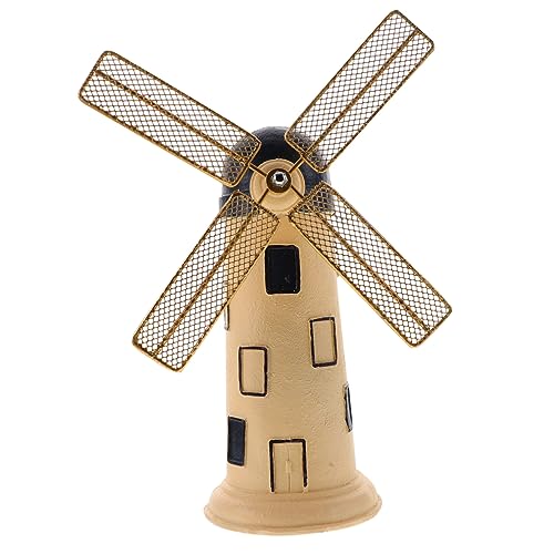 Alipis Holländische Windmühlenverzierung Motor Windmühlen Spinner für Kippen Windspinner zappeln Retro Styles Vintage Tischdekoration Windmühlenschmuck Windmühlenhandwerk aus Harz von Alipis