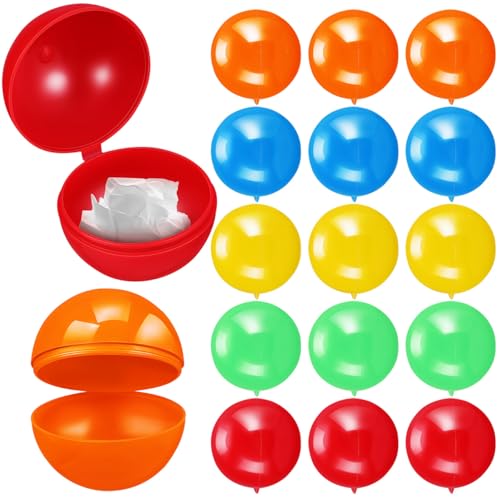 Alipis Hollow Lotto Ball - Gewinnspielkugeln Zum Öffnen Packung Von 50 Plastikkugeln Runden Rundautomaten Kapseln Game Bälle Füllbare Kugeln von Alipis