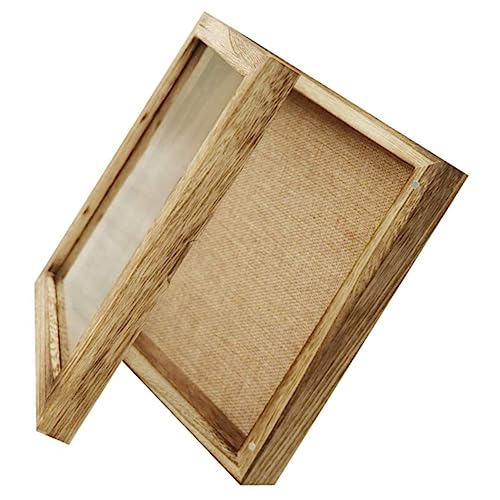 Alipis Holz Displaybox für Pflanzen Insektenproben Rustikaler Blumenrahmen mit Design für Präsentation von Sammlungen Handwerken von Alipis