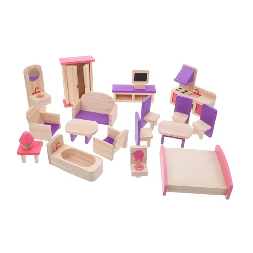 Alipis Holz Puppenhaus Möbel Set Miniatur DIY Möbelkit Kreatives Basteln für Einfach Zusammenzubauen Fördert Feinmotorik und Familienspaß Alipis Holz Puppenhaus Möbel Set Miniatur DIY Möbelkit Kreatives Basteln für Einfach Zusammenzubauen Fördert Feinmotorik und Familienspaß von Alipis