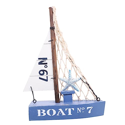 Alipis Holz Segelboot Modell Mediterranes Nautisches Dekorationsstück Tischdeko für Wohnzimmer Büro und Schlafzimmer Kompakt und Leicht für Wohnkultur und Alipis Holz Segelboot Modell Mediterranes Nautisches Dekorationsstück Tischdeko für Wohnzimmer Büro und Schlafzimmer Kompakt und Leicht für Wohnkultur und von Alipis
