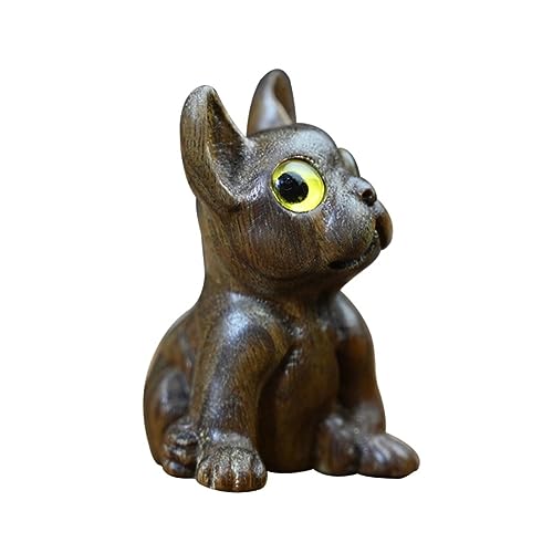 Alipis Exquisite Bulldog Hund Figuren Welpen Ornament Holz Welpen Home Office Desktop Dekoration Haustier Alipis Exquisite Bulldog Hund Figuren Welpen Ornament Holz Welpen Home Office Desktop Dekoration Haustier von Alipis