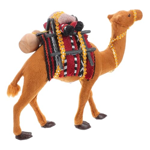 Alipis Kamel Modelltisch Cartoon Kamel Aus Kunststoff Kleine Mini Kamelfiguren Statue Winzige Kamelfigur Für Zuhause Tierornament Requisite Realistische Form Mikrolandschaft von Alipis