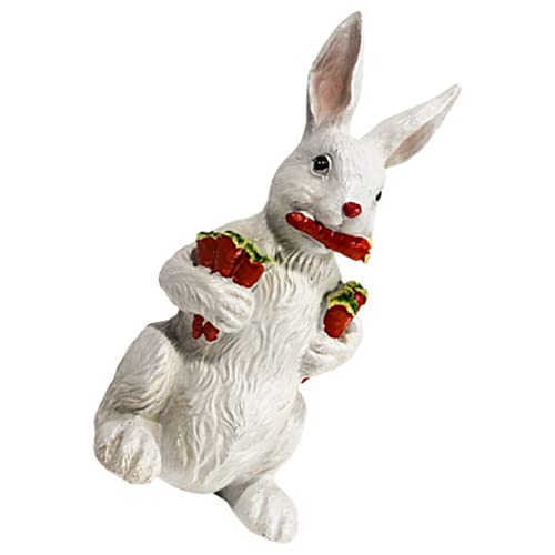 Alipis Skulptur Outdoor Decor Harz Bunny Ornament Figurine Dekorative Garten Statue von Alipis