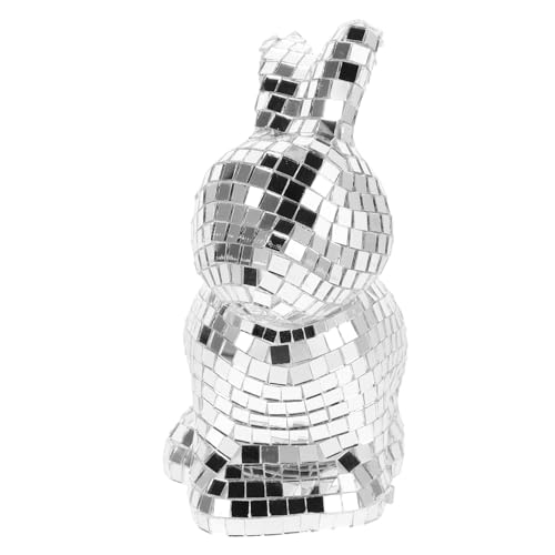Alipis Kaninchen-verzierung Kaninchenmodus Für Disco-Party Reflektierendes Disco-Ornament Disco-Kaninchen-Statue Kleine Discokugel-Ornamente Tierdekoration Silver Schaum Alipis Kaninchen-verzierung Kaninchenmodus Für Disco-Party Reflektierendes Disco-Ornament Disco-Kaninchen-Statue Kleine Discokugel-Ornamente Tierdekoration Silver Schaum von Alipis
