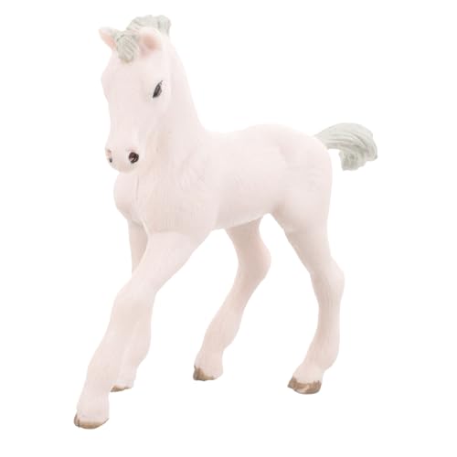 Alipis Kleine Pferdefigur Kunststoff Dekoration Realistisches Wildpferd Modell für Tischdeko Pädagogisches Ornament für von Alipis