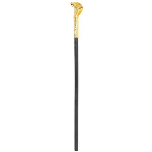 Alipis -Kostüm-Requisite Halloween-Schlangenstock - Zauberstab Ägyptisches Halloween-König Cosplay-Kostüm-Zubehör Golden von Alipis