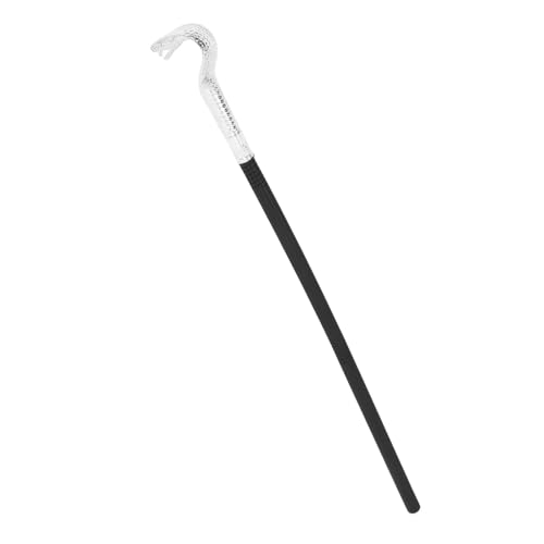 Alipis -Kostüm-Requisite Halloween-Schlangenstock - Zauberstab Ägyptisches Halloween-König Cosplay-Kostümzubehör Silber Alipis -Kostüm-Requisite Halloween-Schlangenstock - Zauberstab Ägyptisches Halloween-König Cosplay-Kostümzubehör Silber von Alipis