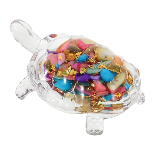 Alipis Kristallschildkrötenverzierungen Vintage- Kommode Dekorationen für Aquarien Dekoration Schildkröte Feng Shui Dekoration kleine Figuren Schildkrötenskulpturen Tiermodell Glas von Alipis