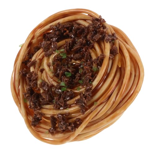 Alipis Künstliches Spaghetti Modell mit Fleischsoße Lebensechte Dekoration für Restaurant Hotel und Hochzeiten Realistische Nicht Essbar für Schaufenster und Präsentationen von Alipis