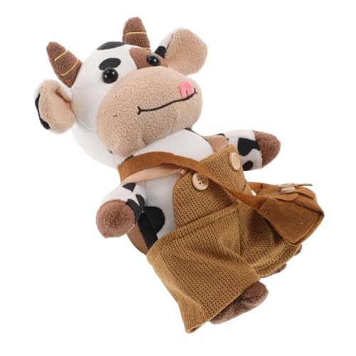 Alipis Kuhpuppe Kuh Auto Dekoration Kuh Plüschspielzeug Plüsch Tierchen Süße Kuh Puppe Puppen Kuh Kuh-Plüschtierkissen Kuscheltiere Kuhfiguren Kuhstopftier kleines Kuh-Stofftier von Alipis