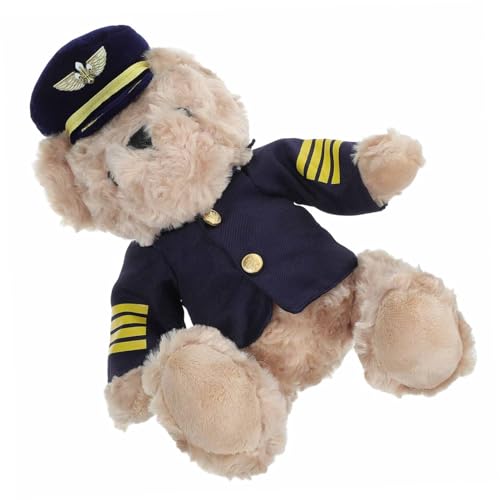 Alipis Kuscheltier Pilot Bär Plüschspielzeug für Süßes Deko für Schlafzimmer Shower Bezauberndes Stofftier für Jungen Alipis Kuscheltier Pilot Bär Plüschspielzeug für Süßes Deko für Schlafzimmer Shower Bezauberndes Stofftier für Jungen von Alipis