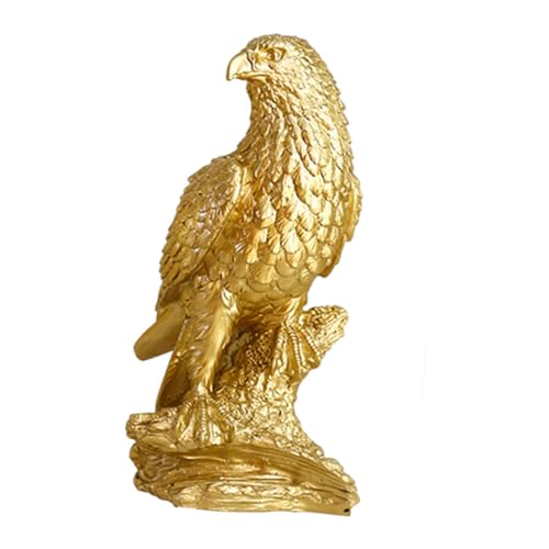 Alipis Leichte Luxus-adlerdekoration Wasserspeier Frösche Ornamente Frosch Große Gartendekorationen Kaninchen Hase Vintage-Adler-Ornamente Lustige Gartenzwerge Gans Golden Harz von Alipis