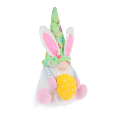 Alipis Leuchtende Osterwichtel Puppe Kawaii Dwarf Doll Ornament für Osterdekoration Handgefertigt ohne Batterie Fröhliches Design für Einzigartiges Fest von Alipis