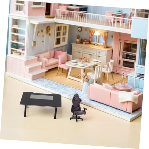 Alipis Maßstab Miniatur Möbel Modell Tiny Computer Stuhl Puppenhaus Dekoration Schwarz für Fotografie Basteln und DIY Projekte Alipis Maßstab Miniatur Möbel Modell Tiny Computer Stuhl Puppenhaus Dekoration Schwarz für Fotografie Basteln und DIY Projekte von Alipis