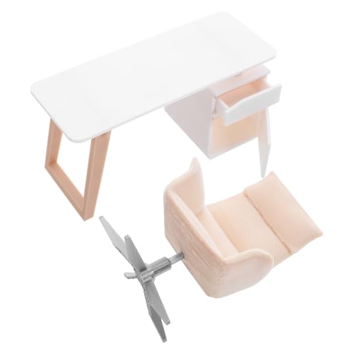 Alipis Maßstab Miniatur Schreibtisch Stuhl Set Realistische Puppenhaus Möbel Für Kreatives Rollenspiel Und DIY Dekoration Alipis Maßstab Miniatur Schreibtisch Stuhl Set Realistische Puppenhaus Möbel Für Kreatives Rollenspiel Und DIY Dekoration von Alipis