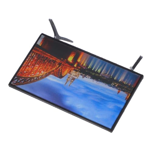 Alipis Mini-TV Fernseher Miniaturhausmöbel kleines Fernsehspielzeug Miniaturmöbelspielzeug Fernsehen für kleine Mädchen Miniaturen Miniaturmöbel und Accessoires pla Alipis Mini-TV Fernseher Miniaturhausmöbel kleines Fernsehspielzeug Miniaturmöbelspielzeug Fernsehen für kleine Mädchen Miniaturen Miniaturmöbel und Accessoires pla von Alipis