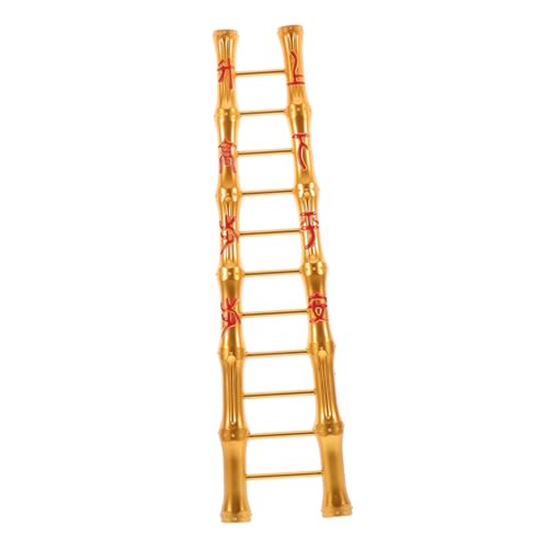 Alipis Miniatur Kleine Goldfarbene Leiter Dekoratives Puppenhaus Ornament mit Griff Künstlerisch Vielseitig als Geburtstagsgeschenk und Feengarten Accessoire Geeignet von Alipis