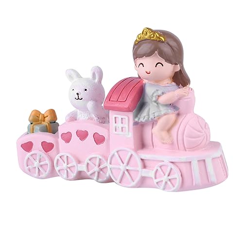 Alipis Niedliche Kleine Zug Cake Topper Tortendeko Mädchen Geburtstagstorte Dekoration für Party Tischornament und Zimmer Prinzessin von Alipis