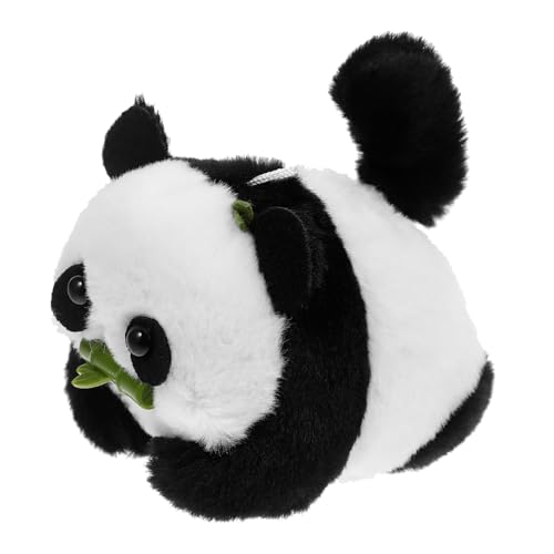 Alipis Niedlicher Panda Plüschanhänger mit Schwanzbewegung Kleines Kuscheltier Schlüsselanhänger und Taschen Dekoration Beweglicher durch Zugband als und Wohnaccessoire von Alipis