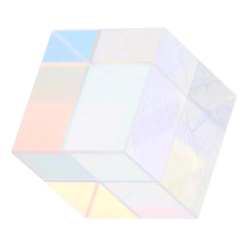 Alipis Optisches Prisma Prismenwürfel Kristallprisma Prismenoptik Prisma-miniwürfel Glas von Alipis