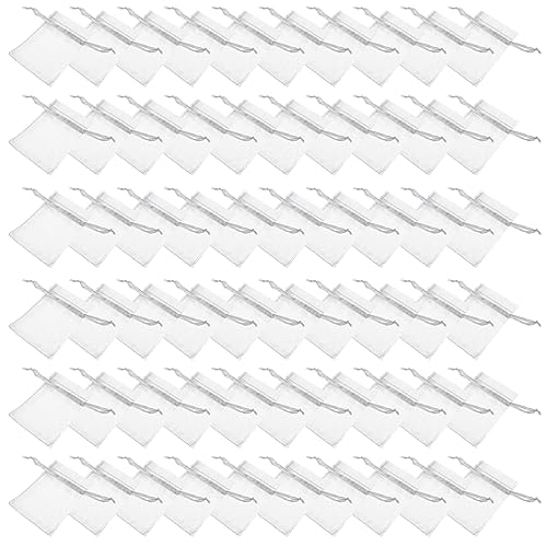 Alipis 100 Stücke Organza Mesh Tasche Kordelzug Schmuck Beutel Für Hochzeit Party Candy Lagerung von Alipis
