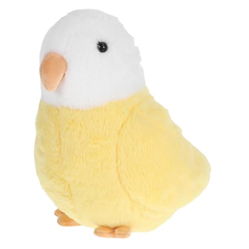 Alipis Papagei Puppe Gefüllter Papagei Plüschtier Plüsch Papagei Nymphensittich Plüschtier Gefüllter Papageienplüsch Vogel Stofftier Papagei Pp Baumwolle Yellow von Alipis