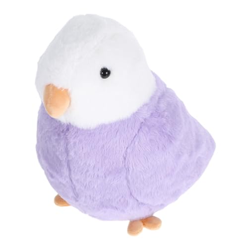 Alipis Papagei Puppe tierisches Papagei Stofftier Kuscheltier für Freundin realistisches Vogelplüschtier Papagei Stofftier Vogel PP Baumwolle Violett von Alipis