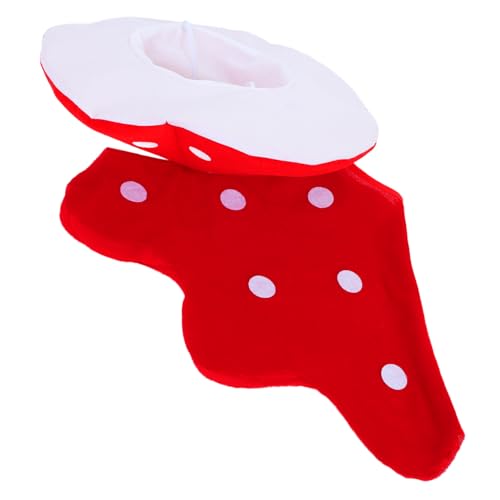Alipis Pilzumhang Kostüm-set für Jungen und Mädchen Erwachsene Damen und Herren Cosplay Party-zubehör Rot Alipis Pilzumhang Kostüm-set für Jungen und Mädchen Erwachsene Damen und Herren Cosplay Party-zubehör Rot von Alipis
