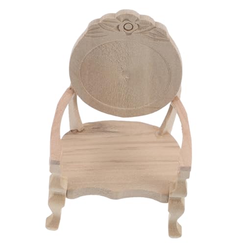 Alipis Puppenhausstuhl aus Holz Unbemalt für DIY Projekte Design für Puppenhaus Dekoration und Miniatur Sammlungen Alipis Puppenhausstuhl aus Holz Unbemalt für DIY Projekte Design für Puppenhaus Dekoration und Miniatur Sammlungen von Alipis