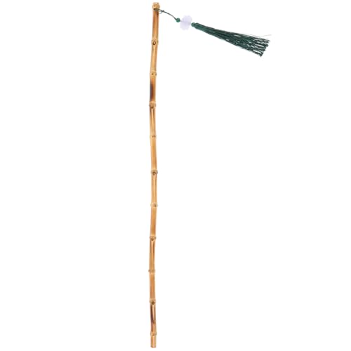 Alipis Rattan Disziplinlineal Mit Quaste Ermahnungslineal Bananenhalter Auf Dem Bauernhof Herrscher Über Die Disziplin Der Yoga-Stick Dekorative Schale Zeigerlineal Lehrstab Bambus von Alipis
