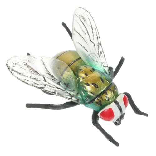 Alipis Realistisches Kunststoff Fliegen Modell Kunststoff Insekten Streiche Halloween Party Deko Lernspielzeug Naturgetreue Insektenfigur von Alipis