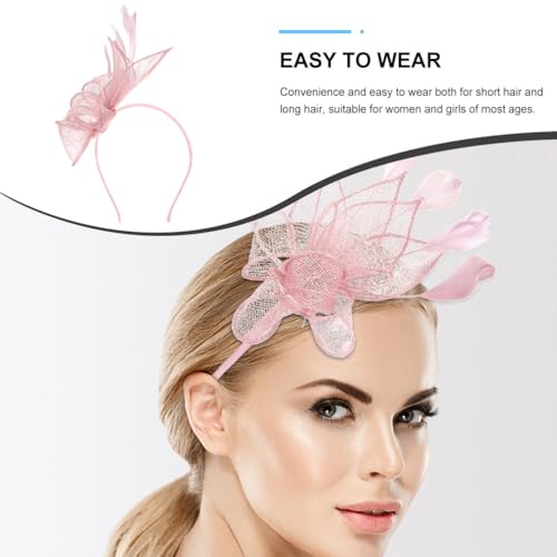 Alipis Rosa Fascinator-stirnband Und Haarspange für Damen – Haarschmuck für Hochzeiten, Teepartys, Cocktail-events, Halloween Und Weihnachten Alipis Rosa Fascinator-stirnband Und Haarspange für Damen – Haarschmuck für Hochzeiten, Teepartys, Cocktail-events, Halloween Und Weihnachten von Alipis