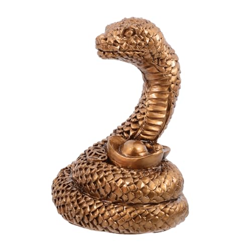 Alipis Schlangenbarren-Ornamente Gartenstatue Figur Drachengartendekorationen Drachenschmuck Chinesische Tierkreiszeichen-Schlangenstatue Statuen aus Kunstharz Wohndekoration Dark Brown Alipis Schlangenbarren-Ornamente Gartenstatue Figur Drachengartendekorationen Drachenschmuck Chinesische Tierkreiszeichen-Schlangenstatue Statuen aus Kunstharz Wohndekoration Dark Brown von Alipis