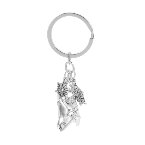 Alipis Schlittschuh Schlüsselanhänger Snowflake Eiskunstlauf Anhänger Winter Sport für Skate Leicht Tragbar Party Deko und Taschen Charme von Alipis