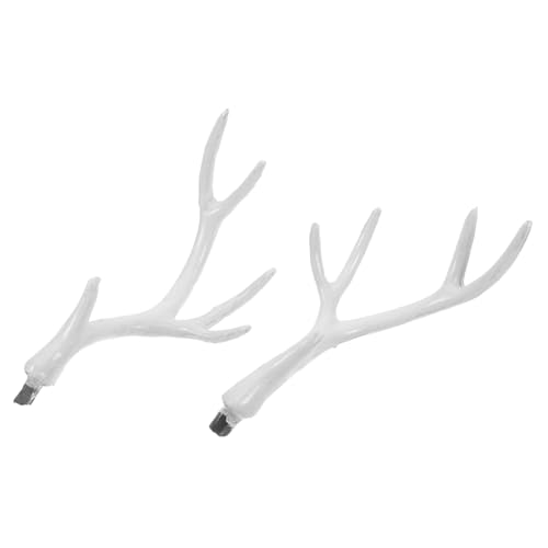 Alipis Simulierte Hirschgeweih Haarreifen DIY Kopfschmuck Weiß Kreatives Party und Weihnachtsdekor für Karneval und Kostümfeier von Alipis