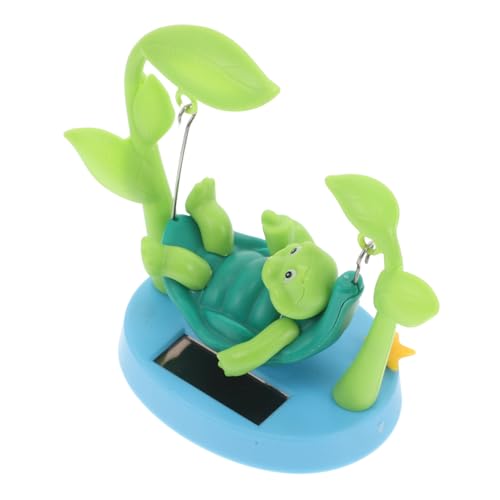 Alipis Sonnenenergie Schildkröte Wackelfigur Lustiges Solarspielzeug für Auto und Büroschreibtischdekoration Einzigartiges mit Zitterndem Kopf und Einfachem Setup von Alipis