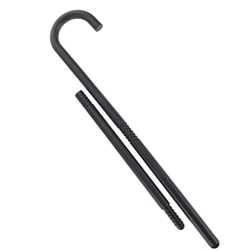 Alipis Spazierstock-Requisite Für Hirtenkostüme Kinder Cosplay Spazierstöcke Schwarzer Taschenstab Verlängerungshaken Für -Halloween-Party von Alipis